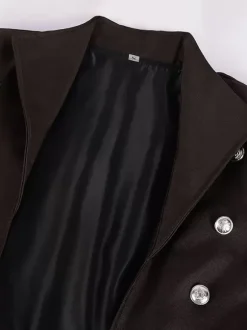 Red Vintage Top Retro Long Sleeves Polyester Polyester Fiber Overcoat Retro Costumes For Man Burgundy