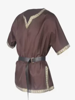 Red Vintage Top Retro Short Sleeves Shirt Retro Costumes For Man Burgundy