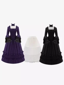 Renaissance Victorian Dress Medieval Vintage Costume Gothic Cosplay Clothes For Women