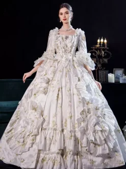 Retro Costumes Medieval Rococo Party Prom Dresses Royal Baroque Noble Court Dress
