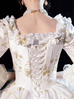 Retro Costumes Medieval Rococo Party Prom Dresses Royal Baroque Noble Court Dress