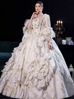 Retro Costumes Medieval Rococo Party Prom Dresses Royal Baroque Noble Court Dress