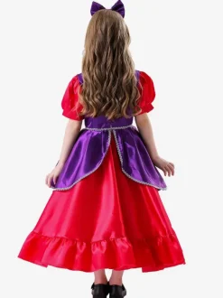 Retro Costumes Rose Women's Elegant Dress Choker Color Block Set Costumes