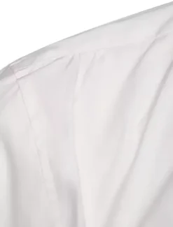 Retro Steampunk Shirts Men's White Long Sleeve Stand Collar Vintage Dress Shirts