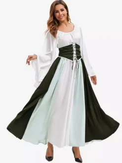 Retro Costumes Marie Antoinette Costume Set Masquerade Ball Gown