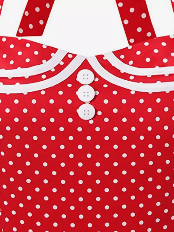Retro Glamour Dress 1950s Aquatic Plaid Backless Buttons Sleeveless Sweetheart Neck Medium Rockabilly Dress