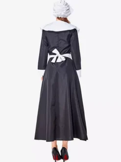 Retro Medieval Scotland Dress Women Black And White Ruffles Vintage Garden Fashion Patchwork Prairie Chic Sukol Dress
