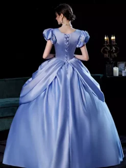 Retro Tudor Dress Costumes Dress For Women Light Sky Blue Euro-Style Marie Antoinette Costume Party Prom Dress