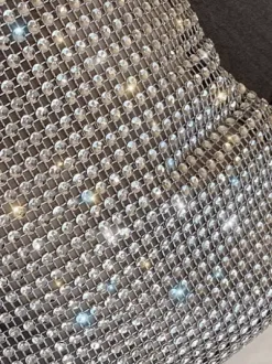 Rhinestone Shoulder Bag Shiny Handbag For Women 2026