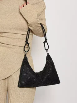 Rhinestone Shoulder Bag Shiny Handbag For Women 2026