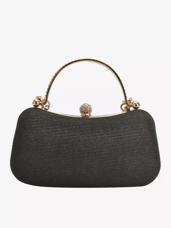 Rhinestone Lock Crossbody Bag Exquisite Party Handbag With Chain For Women 2026