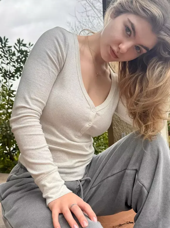Ribbed Henley Shirt Top For Women - Casual V-Neck Long Sleeve Slim Fit Button Front Jersey Tee - Spring Daily Wear 2026