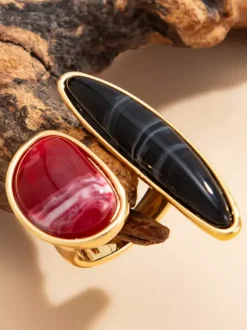 Rings Synthetic Resin Adult's Street Wear Vintage Geometric Jewelry