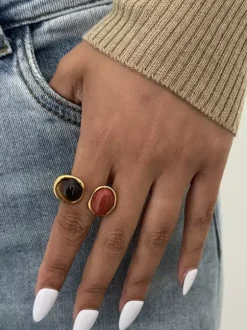 Rings Synthetic Resin Adult's Street Wear Vintage Geometric Jewelry