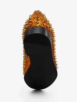 Rivets Loafer Shoes For Men penny Loafer Sequined Glitter Rivets Spikes Slip-On Prom Party Wedding Shoes