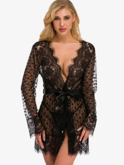 Robes Sash Sheer Lingerie