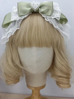 ROCOCO Style Lolita Accessories Cameo Pink Lace Bows Headwear Miscellaneous
