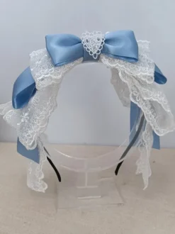 ROCOCO Style Lolita Accessories Cameo Pink Lace Bows Headwear Miscellaneous