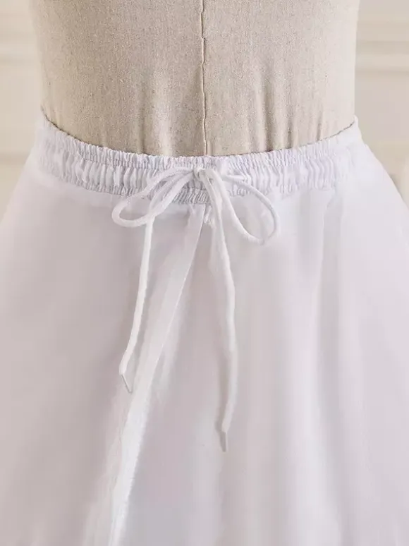 ROCOCO Style Lolita Petticoats Polyester Tiered White Lolita Skirt