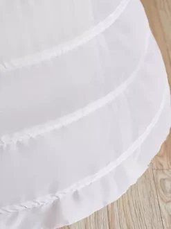 ROCOCO Style Lolita Petticoats Polyester Tiered White Lolita Skirt