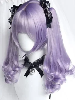 ROCOCO Style Lolita Wigs Purple Long Heat-resistant Fiber Lolita Accessories