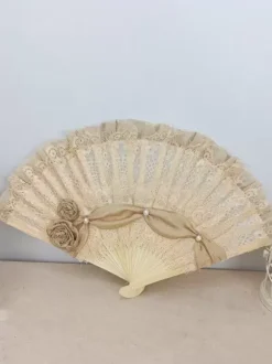 ROCOCO Style Lolita Accessories Champagne Lace Flowers Pearls Accessory Miscellaneous