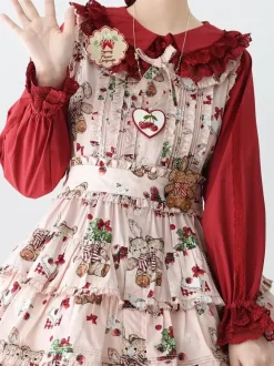 ROCOCO Style Lolita Blouses Lolita Top Purple Long Sleeves Lace Ruffles Lolita Shirt