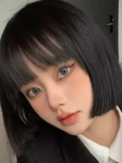 ROCOCO Style Lolita Wig Short Heat-resistant Fiber Gray Lolita Accessories