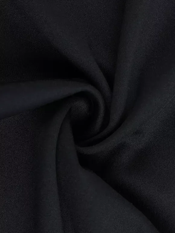 Ruffle V Neck Maxi Dress For Women - Black Elegant Backless Cut Out Bodycon Long Dress - Spring Evening Gown 2026