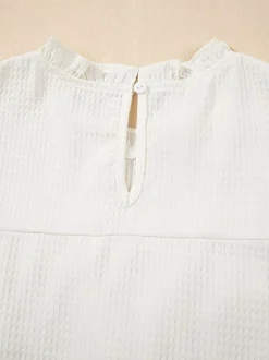 Ruffled Flutter Sleeve Blouse For Summer 2026