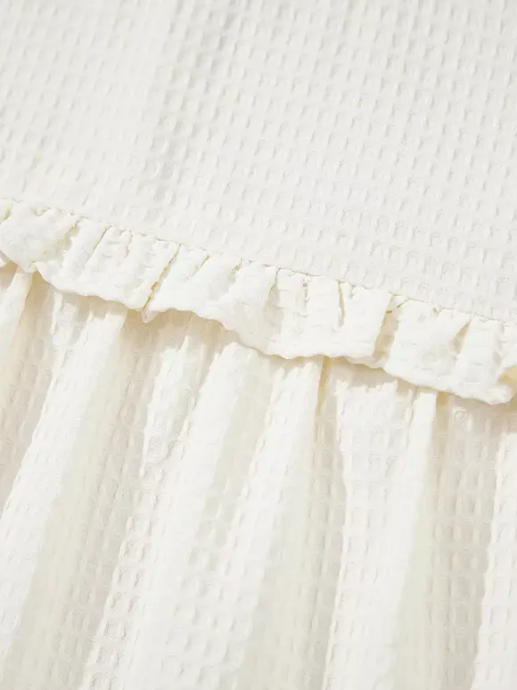 Ruffled Flutter Sleeve Blouse For Summer 2026