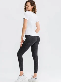 Running T-shirt Jewel Neck Short Sleeves Yoga Top For Women
