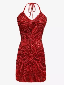 1970s Latin Dance Dresses White Fringe Sequins Backless Set Sexy Dress