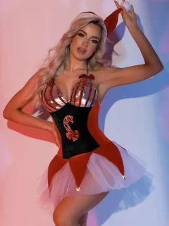 Santa Costumes Attractive Christmas Women Dress