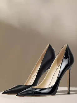 Satin Dress Shoes Women's Pointed Toe Slingback Party Wedding Guest Shoes