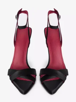 Satin Wedge Sandals Open Toe Criss Cross Sandal Shoes For Women