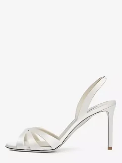Satin High Heel Sandals Open Toe Designed Stiletto Heel Wedding Shoes