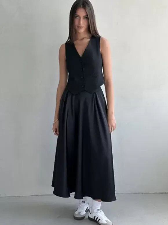 Satin Skirt For Women Autumn Long Bottoms For Women
