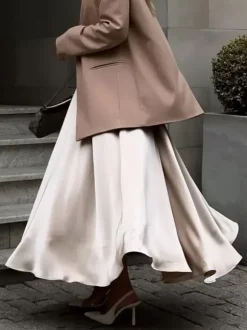 Satin Skirt For Women Autumn Long Bottoms For Women