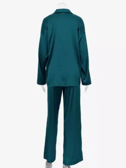 Satin Suit Blazer And Pants Spring Two Piece Co-ord Set For Women 2026