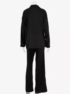 Satin Suit Blazer And Pants Spring Two Piece Co-ord Set For Women 2026