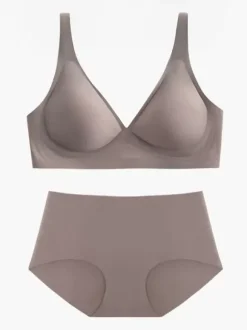 Seamless Large Chest Removable Comfortable Bra Panty Sets