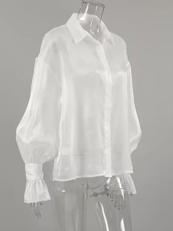 See-through Long Sleeve Shirt Sun Protection Top For Women 2026