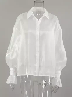 See-through Long Sleeve Shirt Sun Protection Top For Women 2026