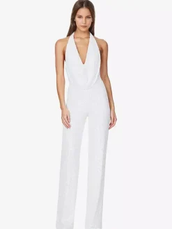 Sequin Jumpsuit Semi Formal Sleeveless Club Nightwear For Women