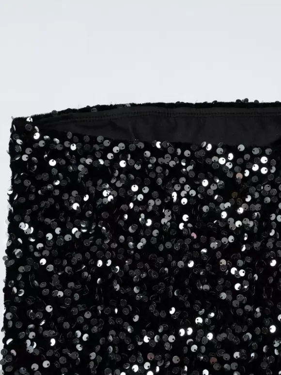 Sequin Strapless Mini Dress With Puff Skirt 2026