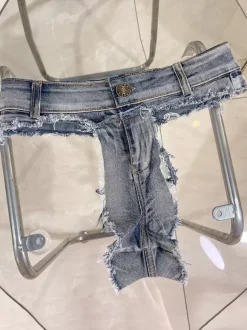 Sexual Shorts Thong Ripped Clubwear