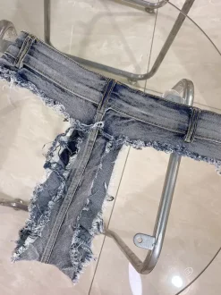 Sexual Shorts Thong Ripped Clubwear