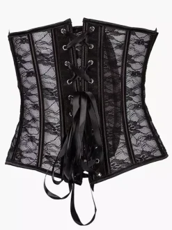 Sexy Bridal Lingerie See Through Jacquard Lace Corsets