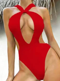 Sexy Cutout Monokini Beach One-piece Swimsuit For Summer 2026